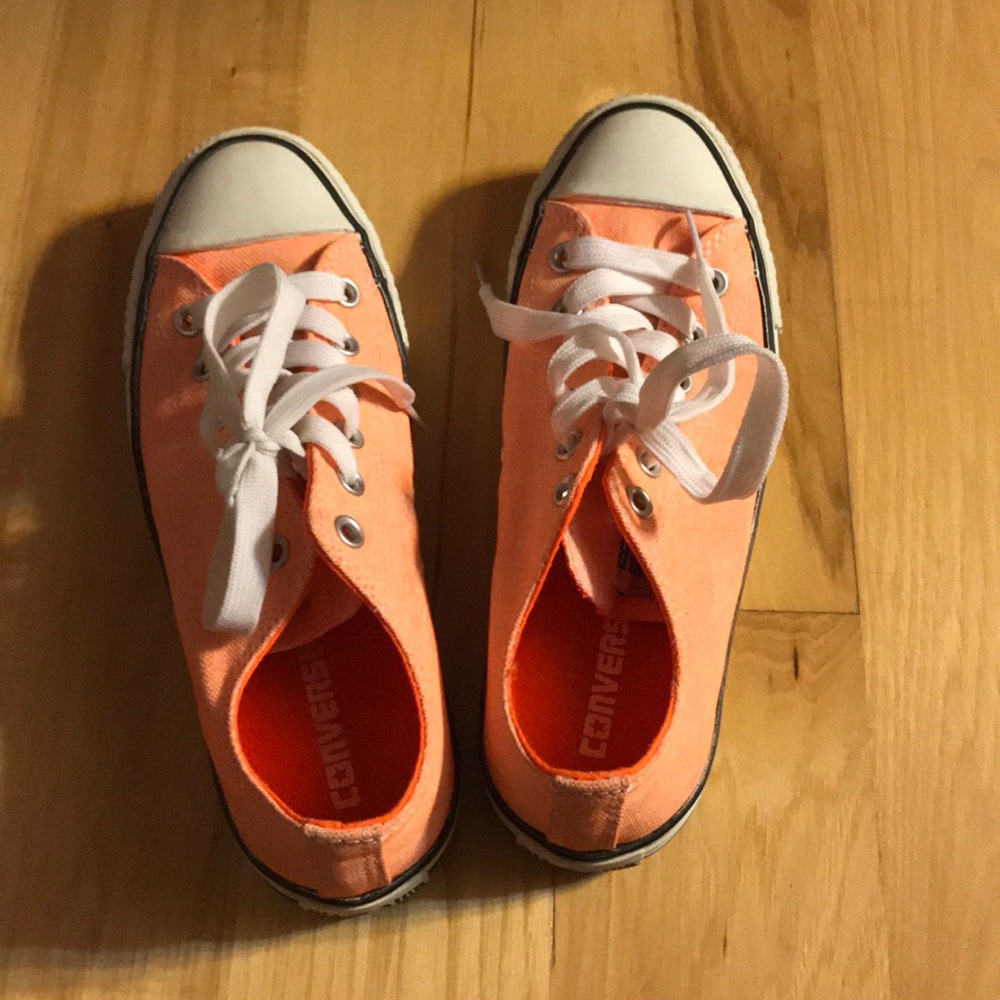 Almost new Neon Orange Converse
